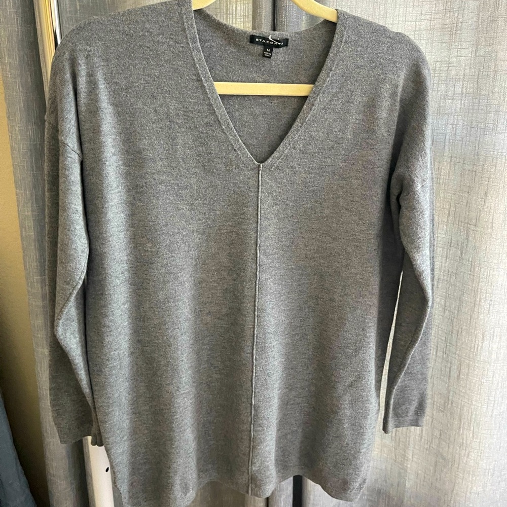 Staccato gray size M v-neck sweater. Great quality and never worn.